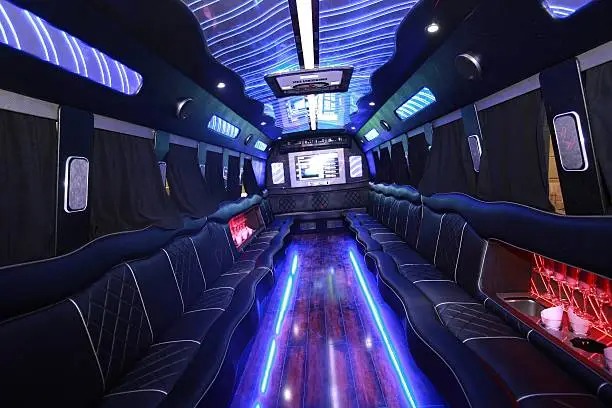 Customers enjoying luxury limousine service by www.transportmovementhub.pro, showcasing memorable moments and quality transportation.